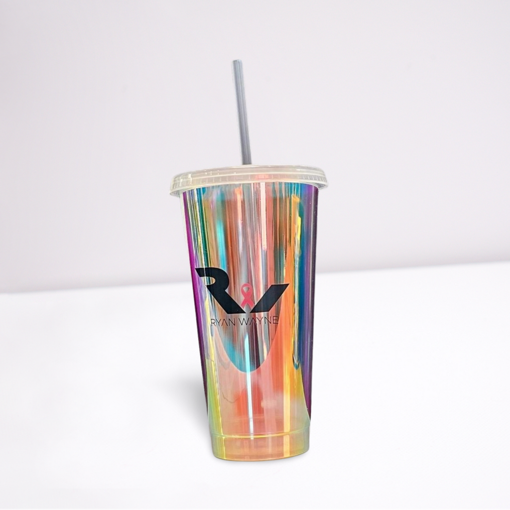 Ryan Wayne Cares Holographic Tumbler original image 1