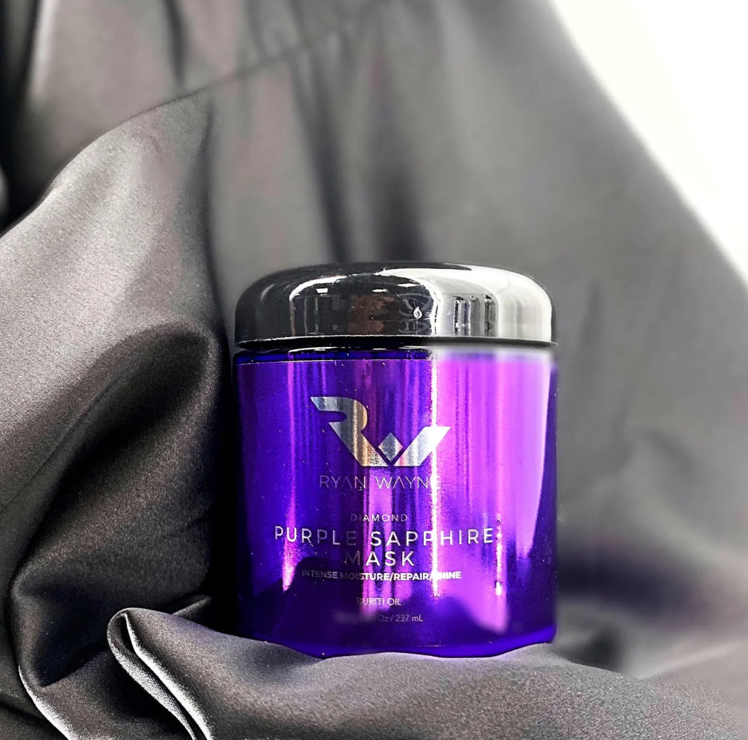 Ryan Wayne Purple Sapphire Hair Mask packaging