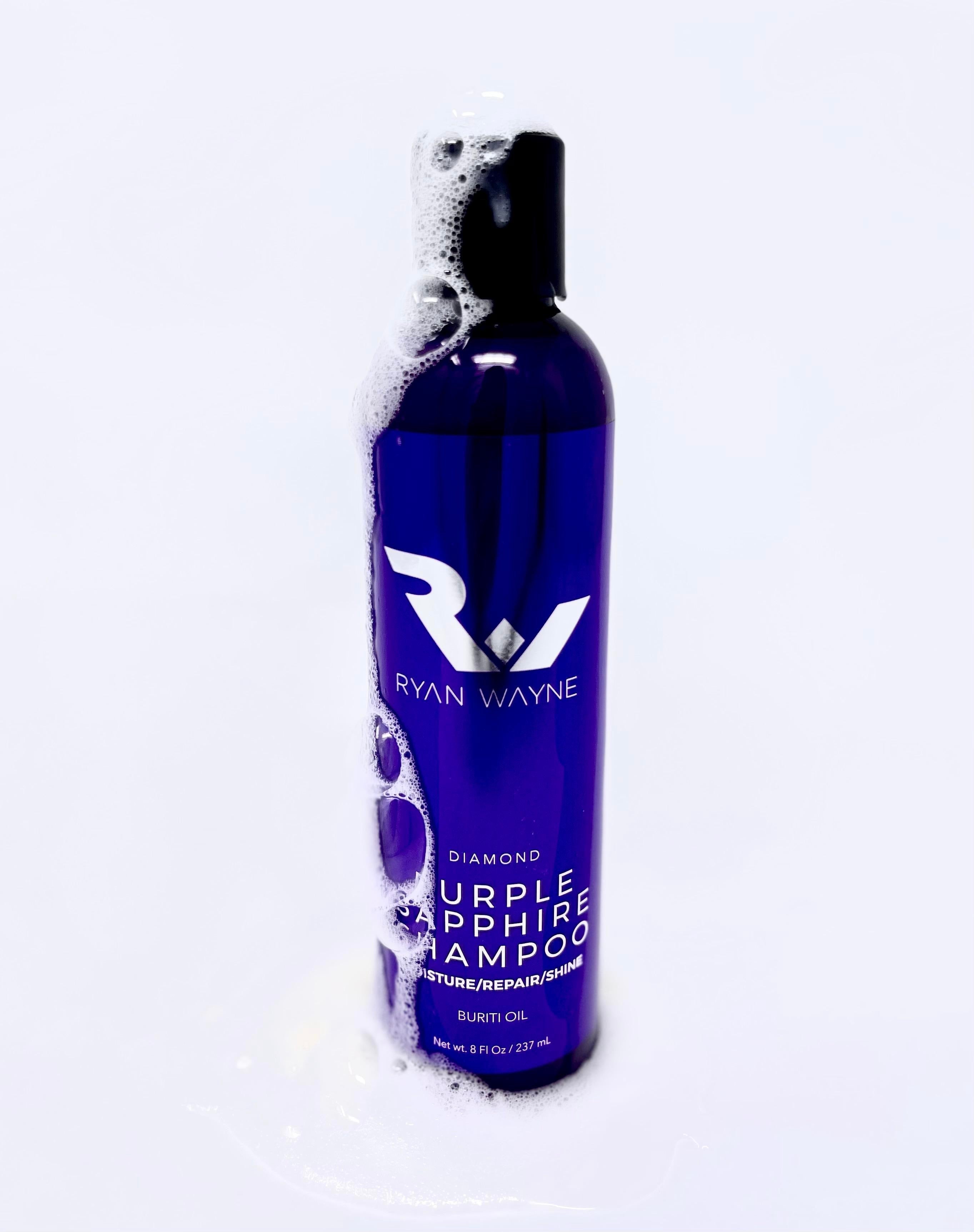 Ryan Wayne Diamond Purple Sapphire Shampoo lather detail
