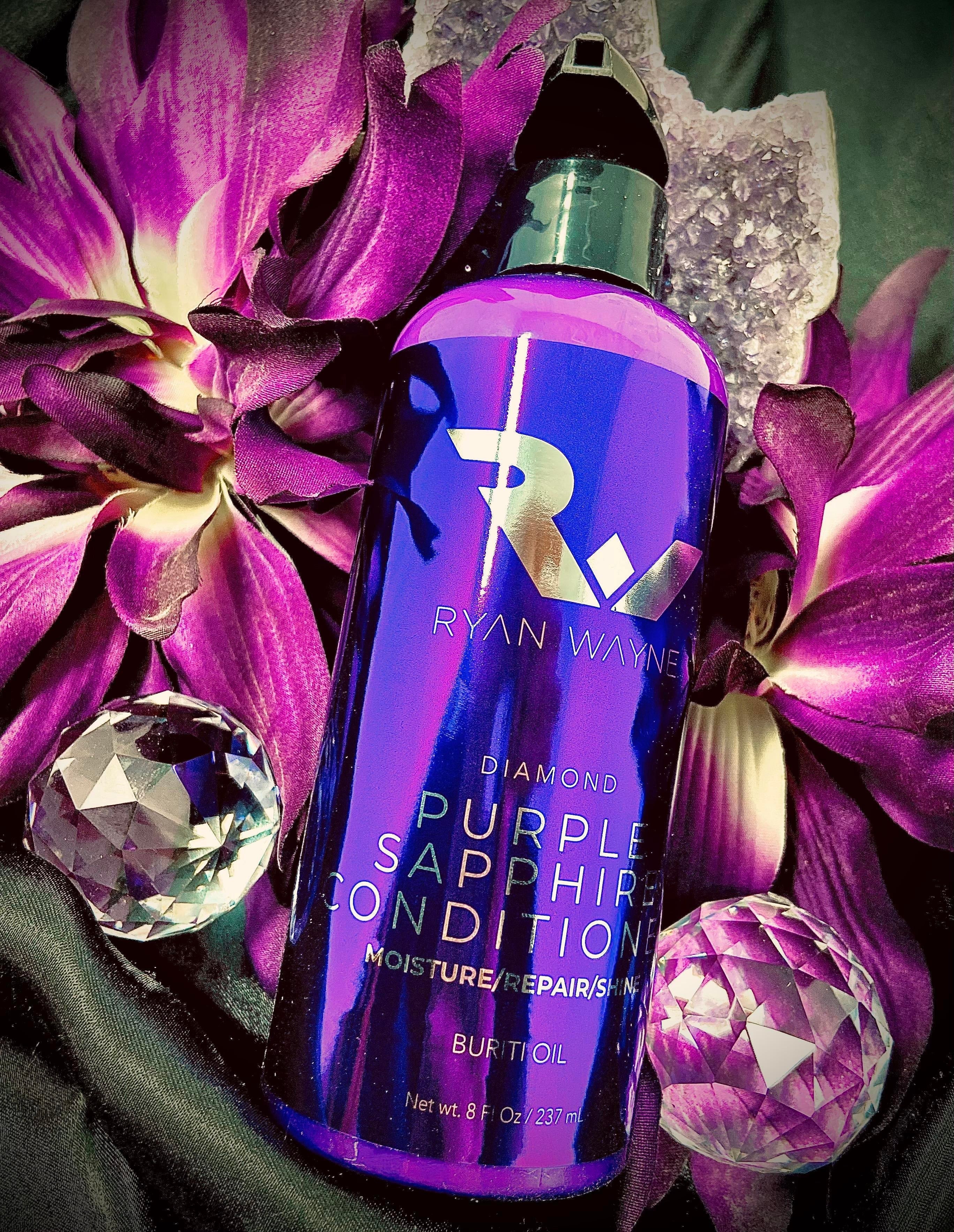 Ryan Wayne Diamond Purple Sapphire Conditioner floral detail