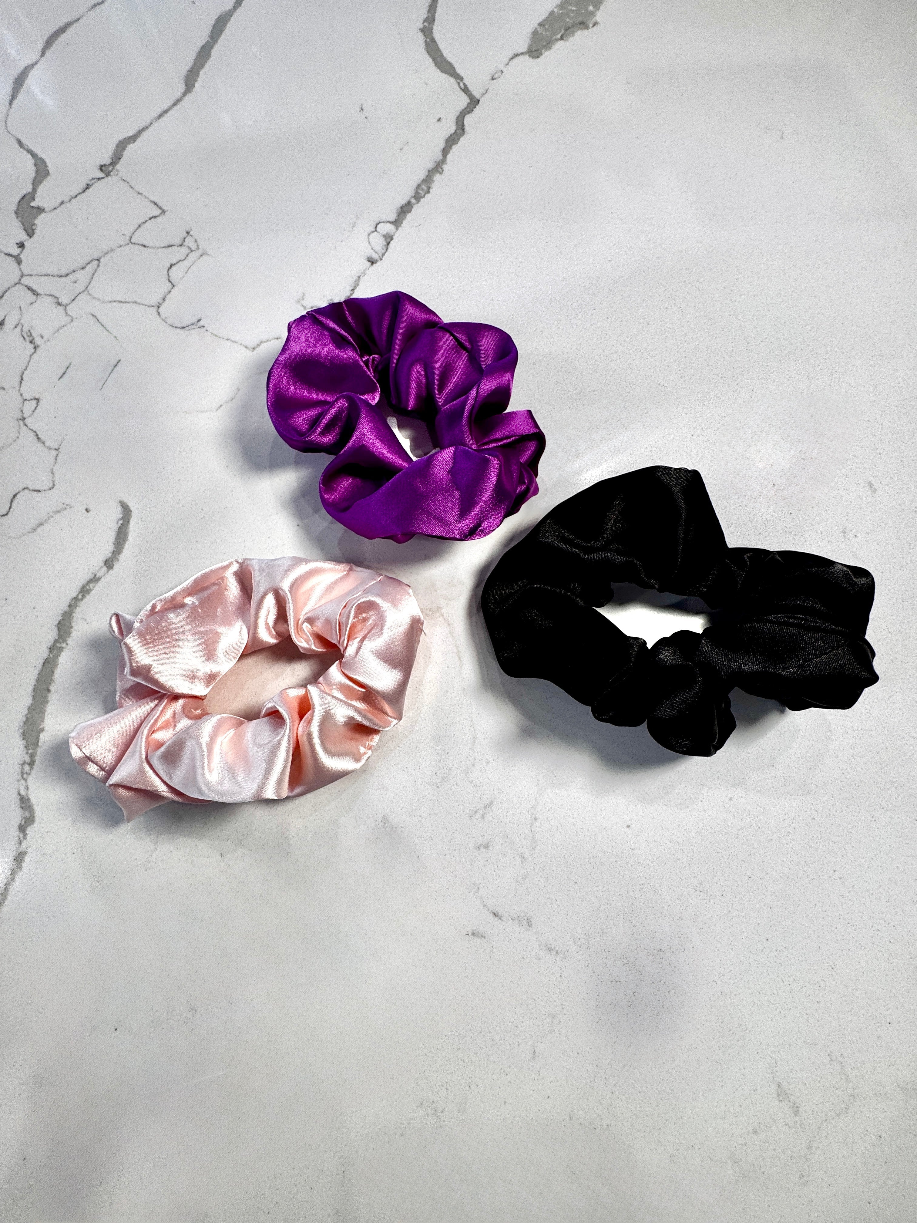 Ryan Wayne Satin Scrunchie Set detail 2