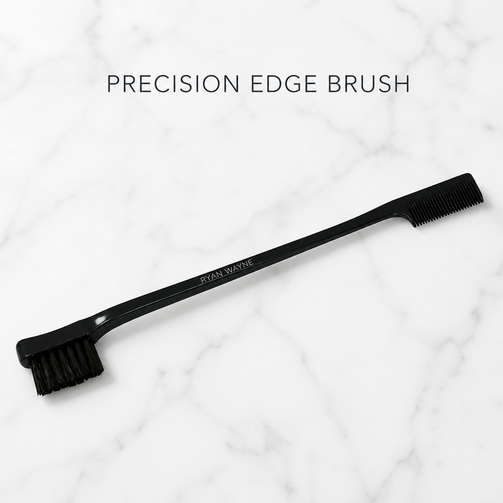 Ryan Wayne Precision Edge Brush on white marble
