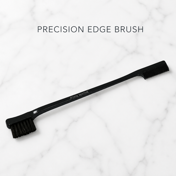 Ryan Wayne Precision Edge Brush on white marble