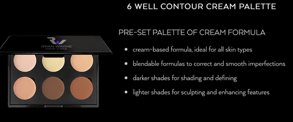 Ryan Wayne Ivory 6-Well Cream Contour and Highlight Palette