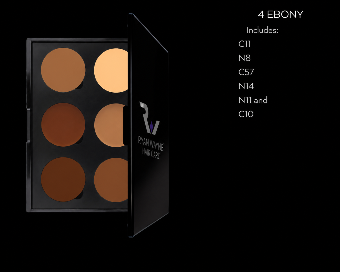 Ryan Wayne Dark 6-Well Contour and Highlight Powder Palette