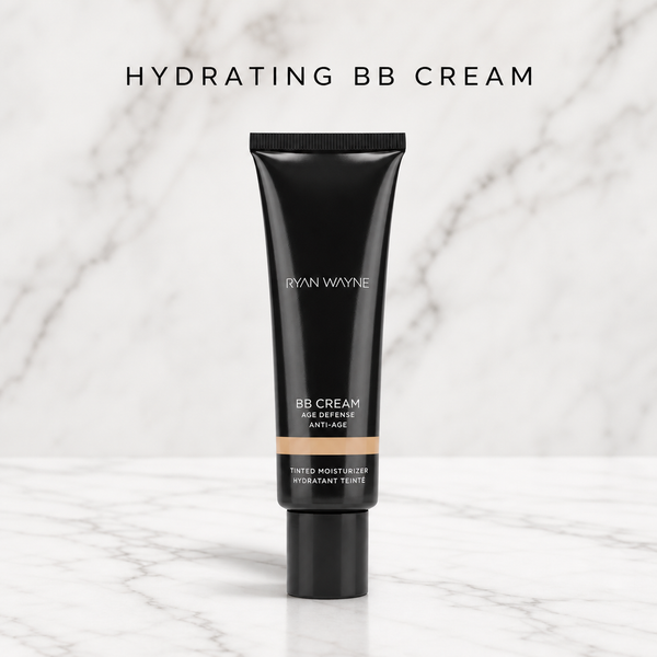 Ryan Wayne Hydrating BB Cream on white marble