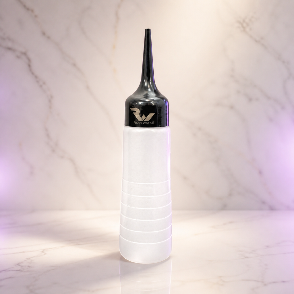 Ryan Wayne Shampoo Foam Bath Mixing Bottle on white marble