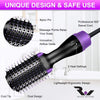One Step Hair Dryer and Volumizer - Salon Multi-function Hair Dryer & Volumizing Styler Comb,Hot Air Paddle Styling Brush